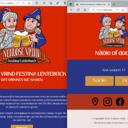 Festina Lentebock and Venlose Vrind websites