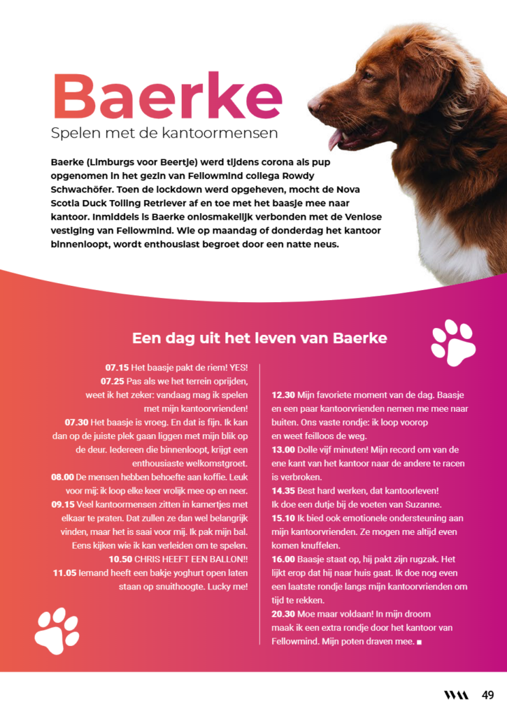Pagina 49 uit Fellowmind Magazine #2 - Een dag uit het leven van Baerke